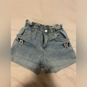 Zara Minnie shorts .